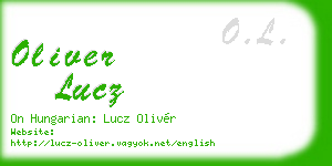 oliver lucz business card