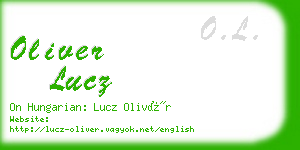 oliver lucz business card